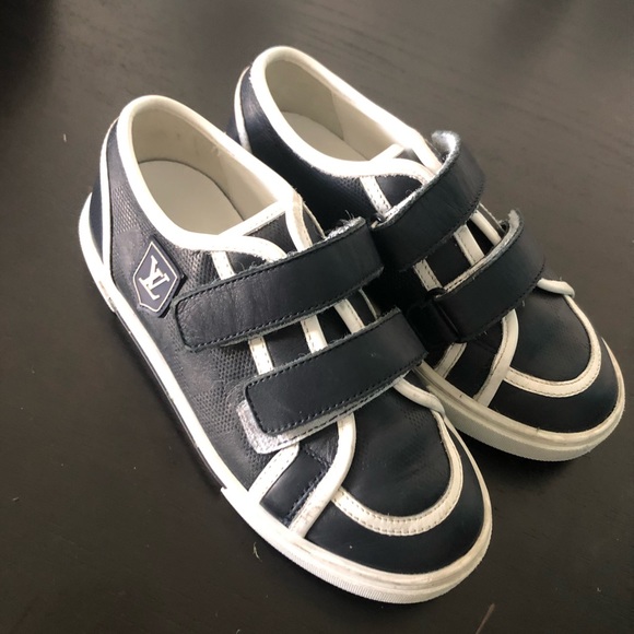Louis Vuitton Shoes Boys Louis Vuitton Velcro Sneaker Size 2 Poshmark